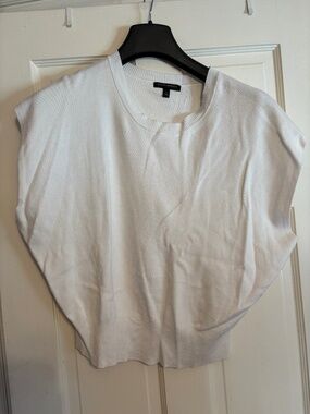 Banana Republic White sweater Top sz L